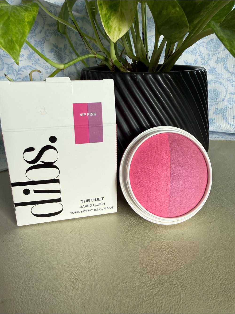 DIBS Beauty The Duet Baked Blush Duo VIP Pink Electric Pink Fuchsia
